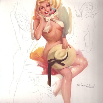 "WALKSOFTLY" THIS IS FOR YOU. 1957 PINUP CALENDAR WITHERS HOLLYWOOD  - Paper