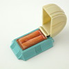 two-tone art deco ring box