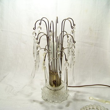PAIR CUT CRYSTAL LAMPS - Lamps