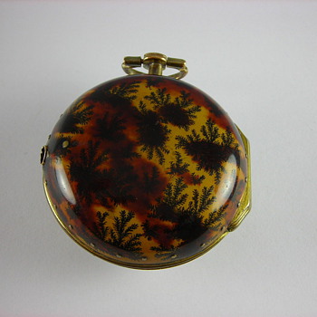 Under-painted Horn English Verge Fusee Pocket Watch - Pocket Watches