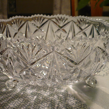Cut Glass Bowl - Glassware