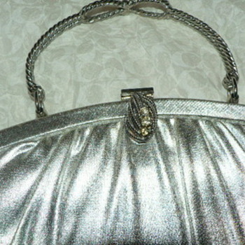 1950's Silver Handbag - Accessories