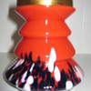 Czechoslovakia Art Deco Vase with Flower Frog 