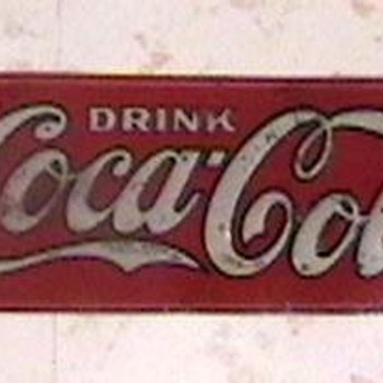 1922 Tin Coke Sign