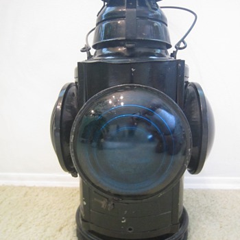 Antique 1930's Handlan St. Louis USA NYC & STL RR Switch Railroad Lantern 