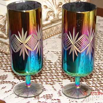 Unknown Russian  Iridescent Glasses - Glassware