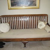 Great Grandma's slat back sofa