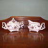 Beautiful "Leffon" China Cream & Sugar Bowl