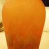 Orange Vase  Hand Blown, orange  9 inches tall