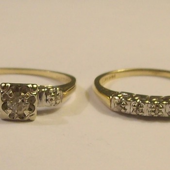 Vintage Wedding/Engagement Set 1950's - Fine Jewelry
