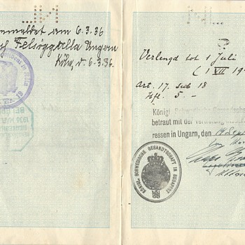 WW2 Righteous Among the nations endorsed passport - Paper