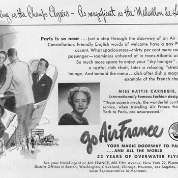 1951 - Air France Advertisement