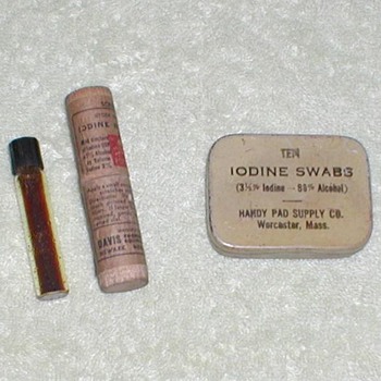 Iodine Swab Tin & Applicator Vial - Advertising