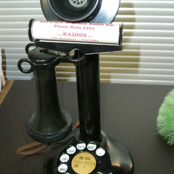 Telephone Candlestick or Wall Phone Attachment