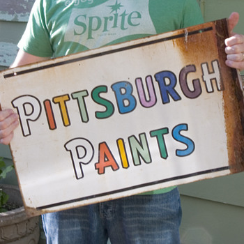Pitsburgh Paints... Smooth as glass. - Signs