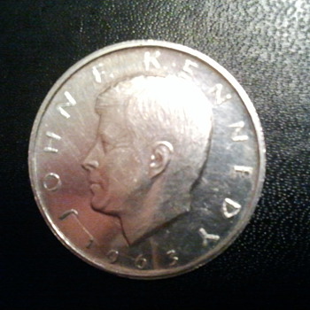 JFK silver coin 