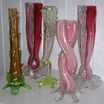 Some Of My Thorn Vases - Art Glass