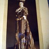 Lady in Seersucker Dress