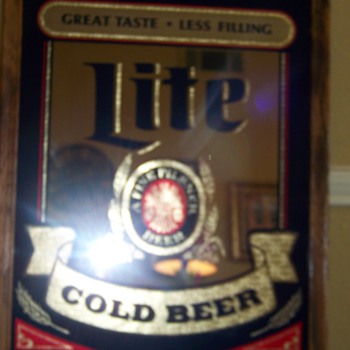 Miller Lite Bar Mirror - Advertising