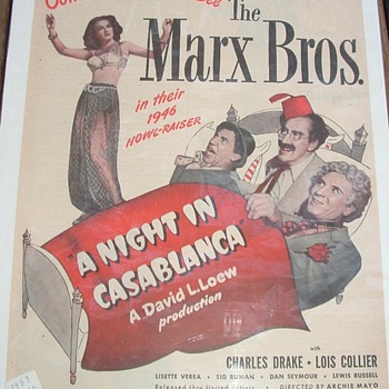 Marx Brothers Advertising - Movies