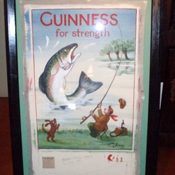 Guinness For Strength - Fisherman - Breweriana