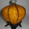 Czech Deco Export glass "Vertical Lines and Spots" Covered Candy dish Marked Czechoslovakia 1930's