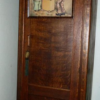 Mission 'Style' Oak Cabinet - Gent's Single Armoire - Furniture