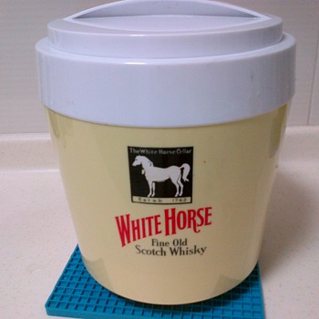 White Horse Scotch Whiskey Ice Bucket - Advertising