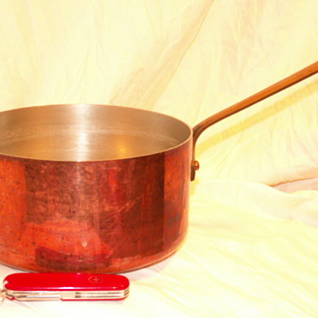 Mauviel Copper Sauce Pan 3.5 Quart W/ Bronze Handle ~ France - Kitchen