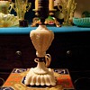 Akro Agate custard glass boudoir lamp 1930s