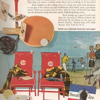 1953 - French Line Advertisement - Advertising