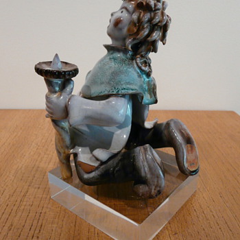 LEOPOLD ANZENGRUBER CANDLESTICK