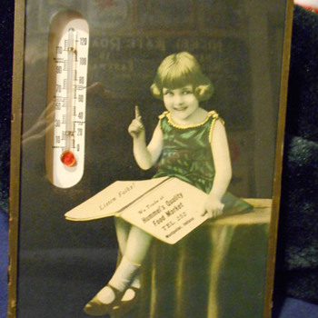 food store thermometer - Advertising