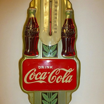 Robertson Dualife 1941 Coca-Cola Thermometer - Coca-Cola