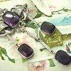 French Art Deco Amethyst Silver Brooch Unknown Maker??