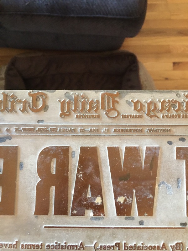 Old printing press plates Collectors Weekly