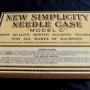 Complete Simplicity Antique Needle Case Store Display