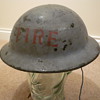 WW11 Civilian Fire brigade plasfort (plastic fibre) helmet.