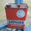 old oil and antifreeze cans