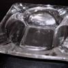 Clear Glass Square Retro Style Ashtray