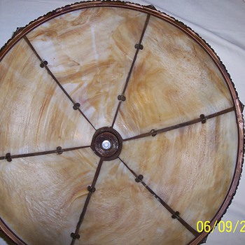 SLAG LAMP (CARAMEL PANELS) - Lamps