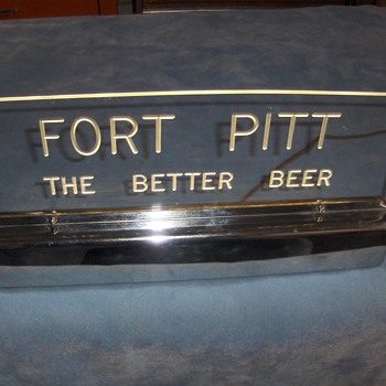 FORT PITT - THE BETTER BEER LIGHTED DISPLAY SIGN - Breweriana
