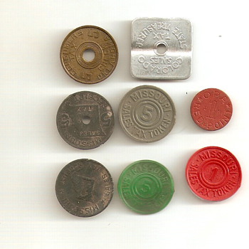 A few Tax Tokens - US Coins