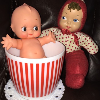 Vintage dolls *&* Hazel Atlas dishes - Dolls