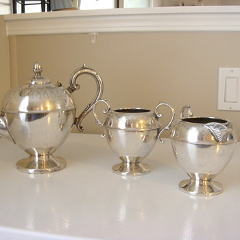antique sterling tea set
