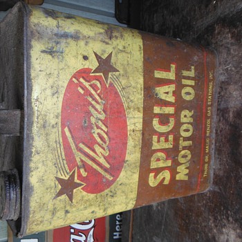 Thoni's Benzol Motor Oil Can - Petroliana