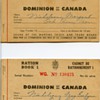 Canadian WW II ration books