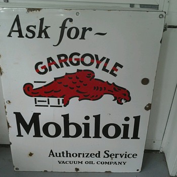 Gargoyle Mobiloil Sign