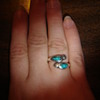 Turquoise dove ring