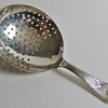 Silverplate Strainer Spoon w/a Large Bowl & an Acorn Cut in Handle~Use?